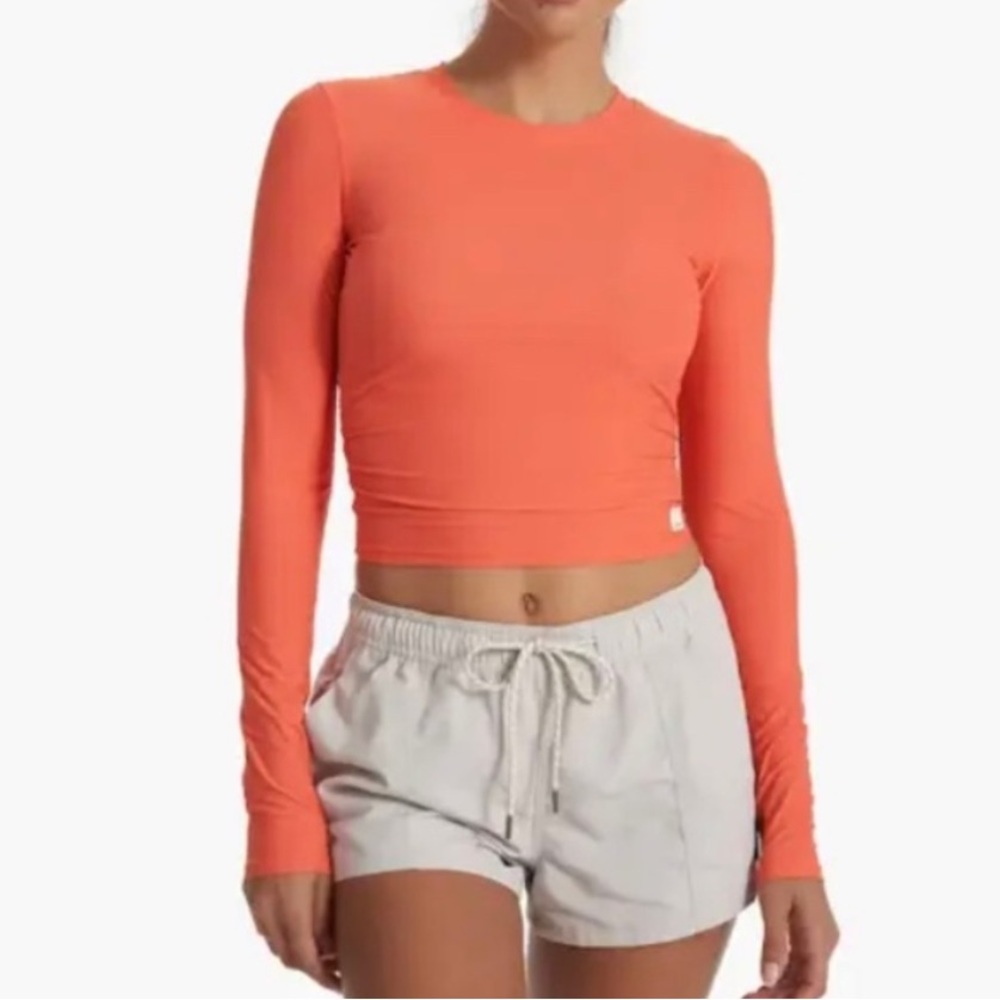 Vuori Women's Bright Orange Long Sleeve Bodysuit